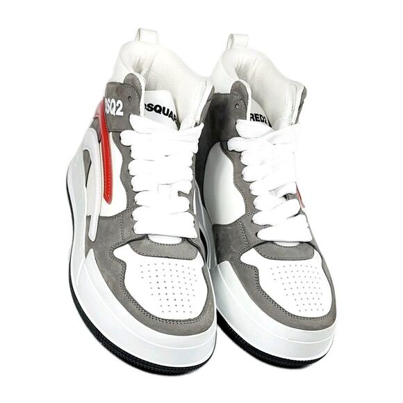 DSQUARED2 Leather High Top Sneakers US7.5 EU40 Made in Italy main image 8